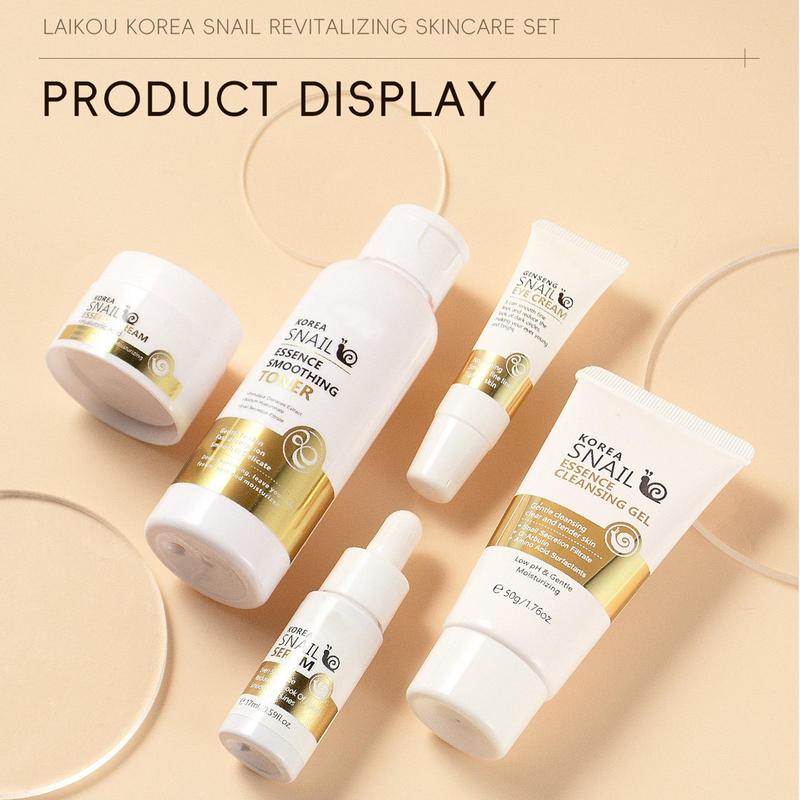 5 قطع من مجموعة العناية بالبشر - مراجعة Snail Cream Gel وسعره