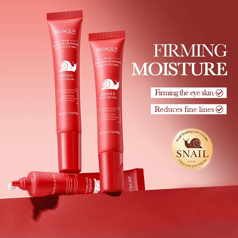 1/3 قطعة كريم العين من BIOAQUA - مراجعة Snail Cream Gel وسعره
