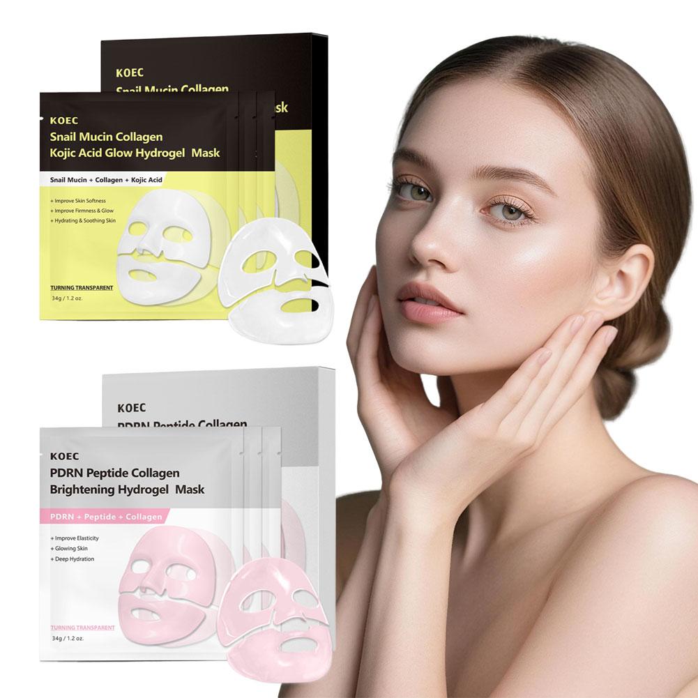 4/8 قطع قناع وجه من الكولاجين  - مراجعة Snail Cream Gel وسعره