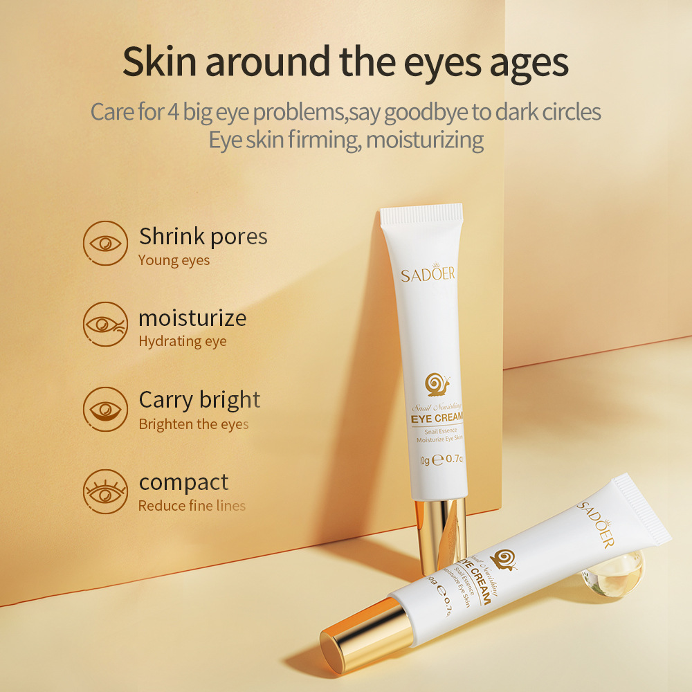 SADOER الحلزون كريم عين المضاد - مراجعة Snail Cream Gel وسعره