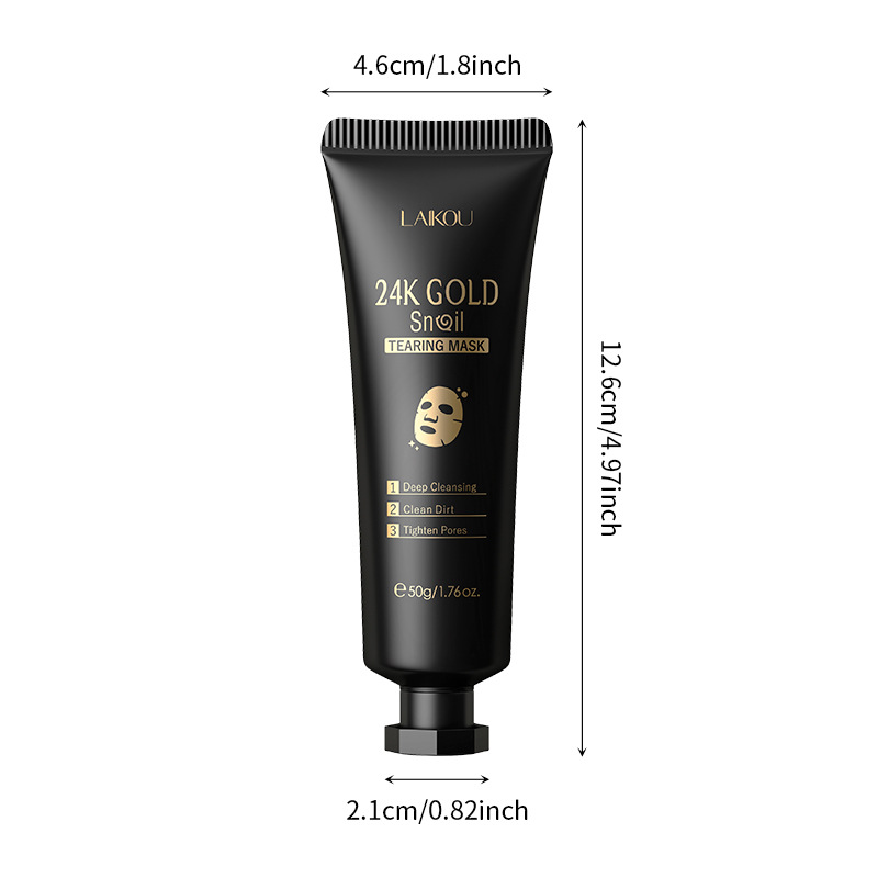 LAIKOU 24K الذهب ساكورا تقشير  - مراجعة Snail Cream Gel وسعره