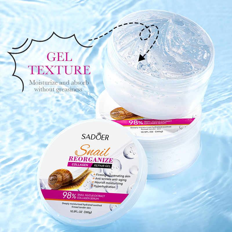 SADOER الحلزون الكولاجين كريم  - مراجعة Snail Cream Gel وسعره